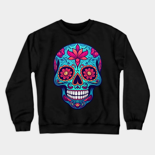 Dia De Los Muertos Crewneck Sweatshirt by unrefinedgraphics